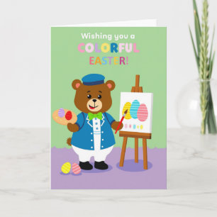 Tarjeta de arte de Pascua de oro falso