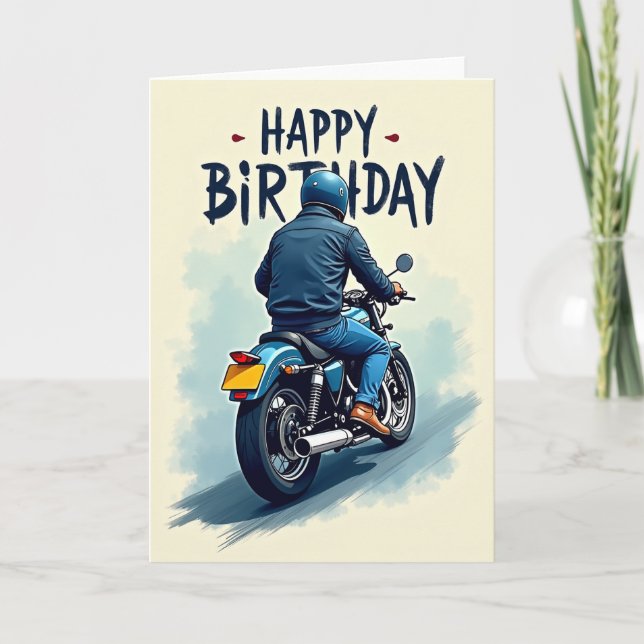 Tarjeta de arte de paseo de cumpleaños (Anverso)