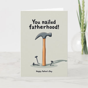 Tarjeta de Arte de Paternidad Clavada