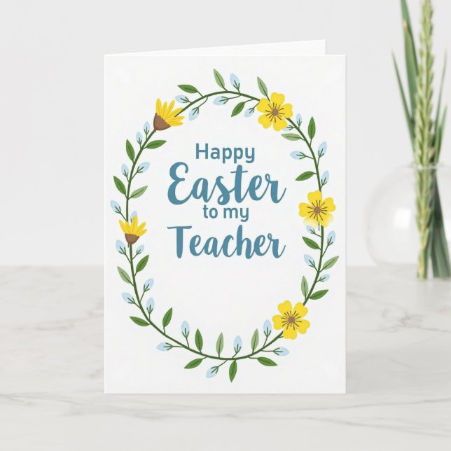 Tarjeta de Arte de Saludos de Primavera (Anverso)