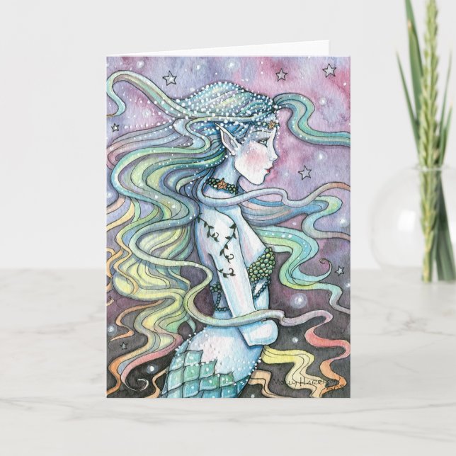 Tarjeta de arte de sirena celestial Astra Tarjeta  (Anverso)