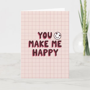 Tarjeta de arte de tipografía feliz