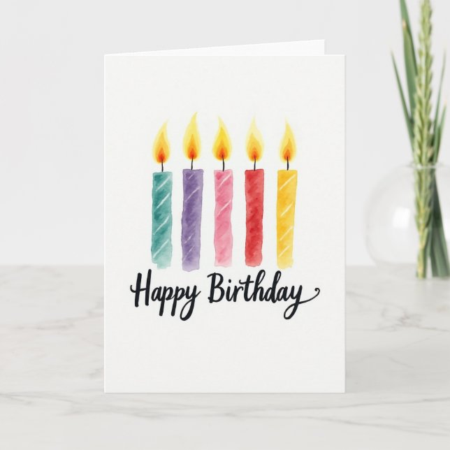 Tarjeta de arte de vela vibrante (Anverso)