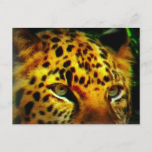 Tarjeta de Arte de Vida Silvestre de la Jungla con