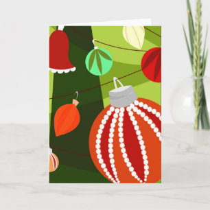 Tarjeta de arte Decoraciones de Navidad
