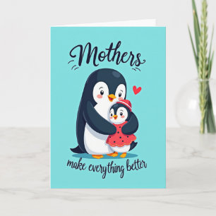 Tarjeta de arte del amor de madre de pájaros