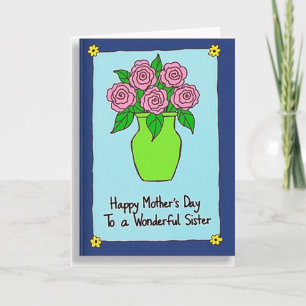 Tarjeta de Arte del Amor de Madres Vibrantes