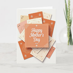 Tarjeta de arte del Día de la Madre Cálido