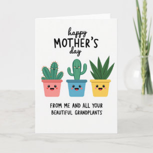 Tarjeta de arte del día de la madre de Grandplants