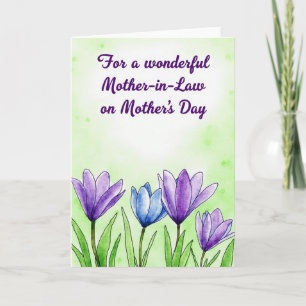Tarjeta de arte del día de la madre en verde lima