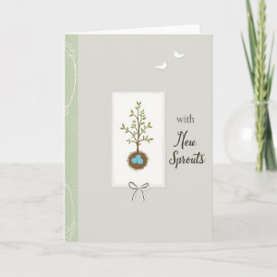 Tarjeta de arte del día de la madre New Sprouts