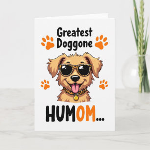 Tarjeta de arte del día de la madre para perro chi