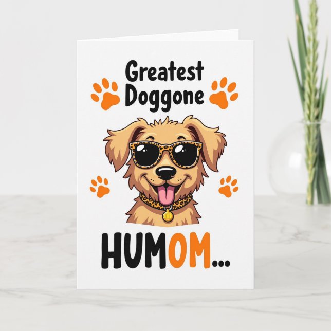 Tarjeta de arte del día de la madre para perro chi (Anverso)