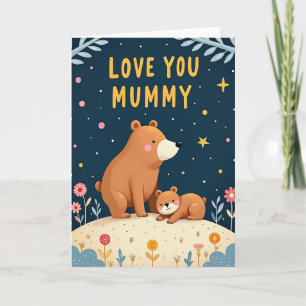 Tarjeta de arte del Día de la Mamá con mucho cariñ