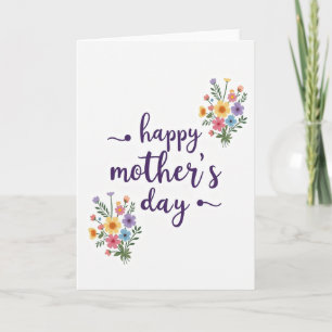 Tarjeta de Arte del Día de las Madres Encantadoras
