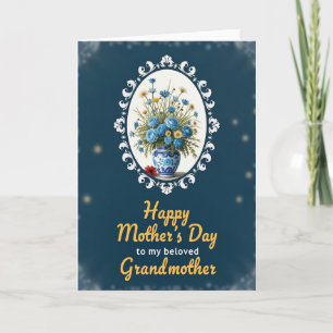 Tarjeta de arte del día de las madres estrellado