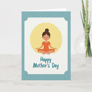 Tarjeta de arte del día de las madres pacífico