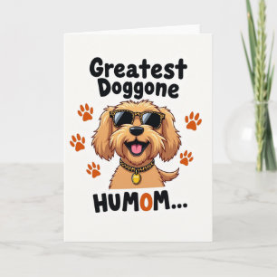 Tarjeta de arte del Día de las Madres Perrito Dulc