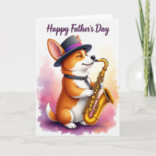 Tarjeta de Arte del Día de los Padres Caninos Musi