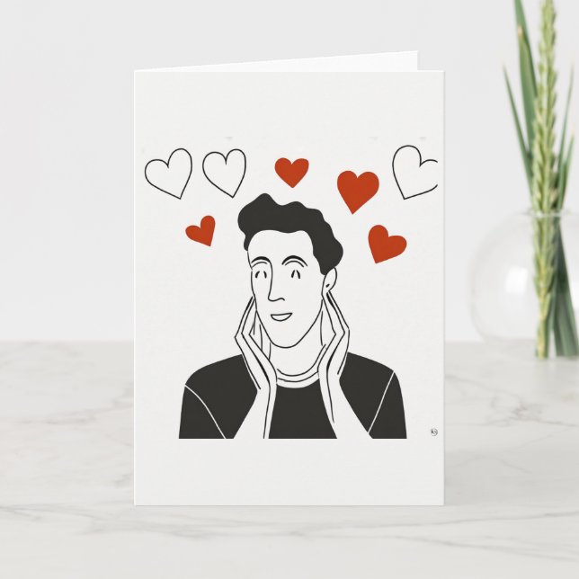 Tarjeta de arte del día de San Valentín (Anverso)