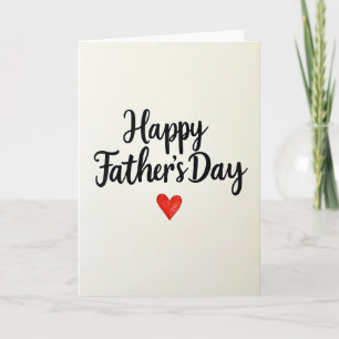 Tarjeta de arte del Día del Padre adorable