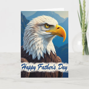 Tarjeta de arte del Día del Padre Águila
