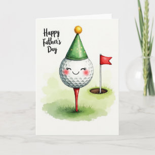 Tarjeta de arte del Día del Padre alegre
