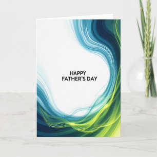 Tarjeta de arte del Día del Padre Azure