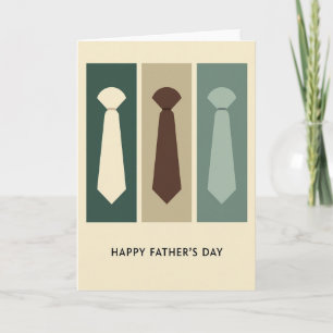 Tarjeta de arte del Día del Padre con corbata