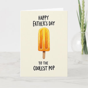 Tarjeta de arte del Día del Padre con paleta helad