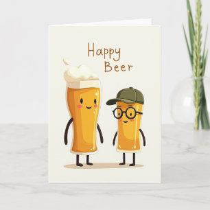 Tarjeta de arte del día del padre de bebidas