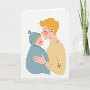 Tarjeta de arte del Día del Padre Pacífico