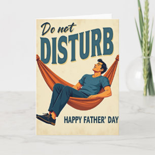 Tarjeta de arte del Día del Padre relajante
