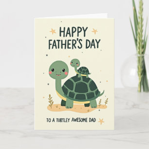 Tarjeta de arte del día del padre reptil