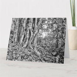 Tarjeta de arte del gigante de la selva tropical d