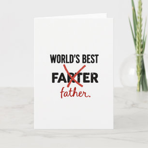 Tarjeta de Arte del Mejor Padre del Mundo
