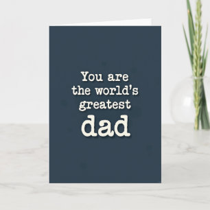 Tarjeta de Arte del Mejor Papá del Mundo