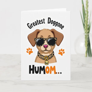 Tarjeta de arte del perro más divertido