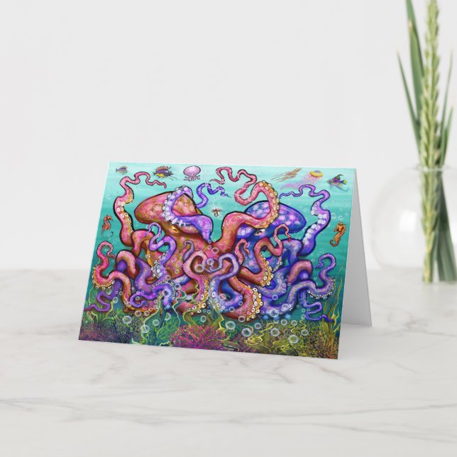 Tarjeta de arte divertida de pesca (Anverso)