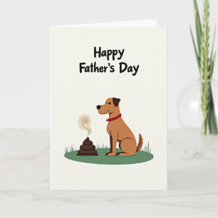 Tarjeta de arte divertida para el día del padre pa