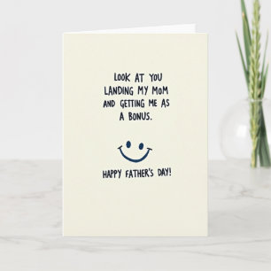 Tarjeta de arte divertida para papá de regalo