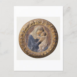 TARJETA DE ARTE: DONATELLO : MADONNA DEI PAZZI : 1