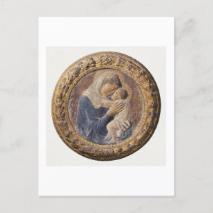 TARJETA DE ARTE: DONATELLO : MADONNA DEI PAZZI : 1