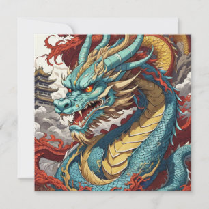 Tarjeta de arte Dragon China