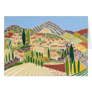 Tarjeta de arte: El casco antiguo, Vaison La Romai