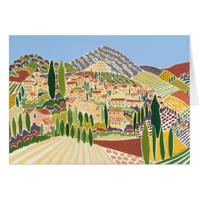 Tarjeta de arte: El casco antiguo, Vaison La Romai (Anverso (Horizontal))