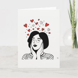 Tarjeta de arte el día de San Valentín