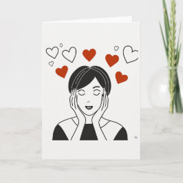 Tarjeta de arte el día de San Valentín