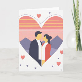 Tarjeta de arte el día de San Valentín