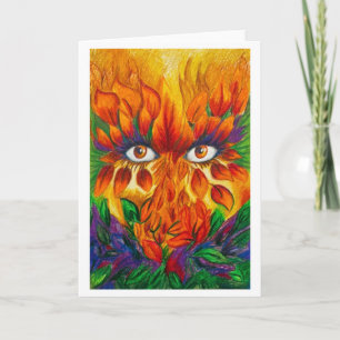Tarjeta de Arte: "El tiempo nos observa: Otoño"